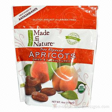 High Barrier Fruit Packing Stand-up Zipper Pouches, with Printing, Use for Dried Fruit Packing
